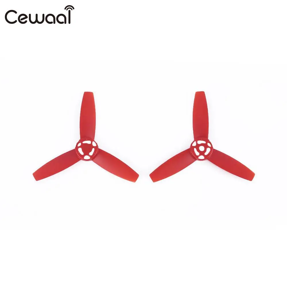 Cewaal Red Plastic UAV Blade Props Aircraft Parts Propeller Blades Stable Land 3Leaf Propeller Uav Spare Parts for Parrot 3.0