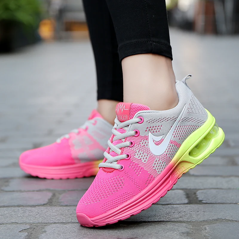 

Chaussure Femme Women Air Cushion Sneakers Lightweight Sport Shoes Outdoor Walking Jogging Zapatillas Mujer Running Shoes