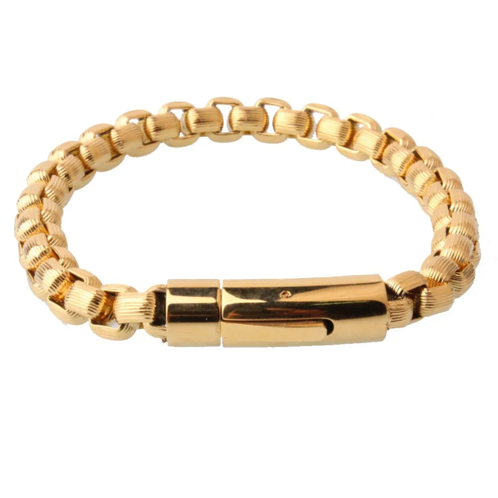 9mm 23cm Top Quality Stainless Steel Bracelet Men Jewelry Wholesale