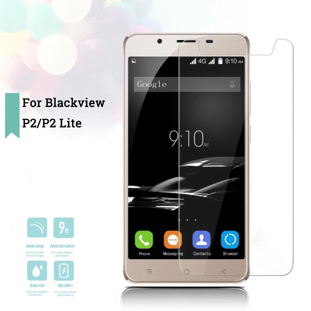 2.5D 0.26mm Ultra Thin Tempered Glass Blackview P2 Lite Toughened Protector Film Protective Screen Case Cover Universal | Мобильные