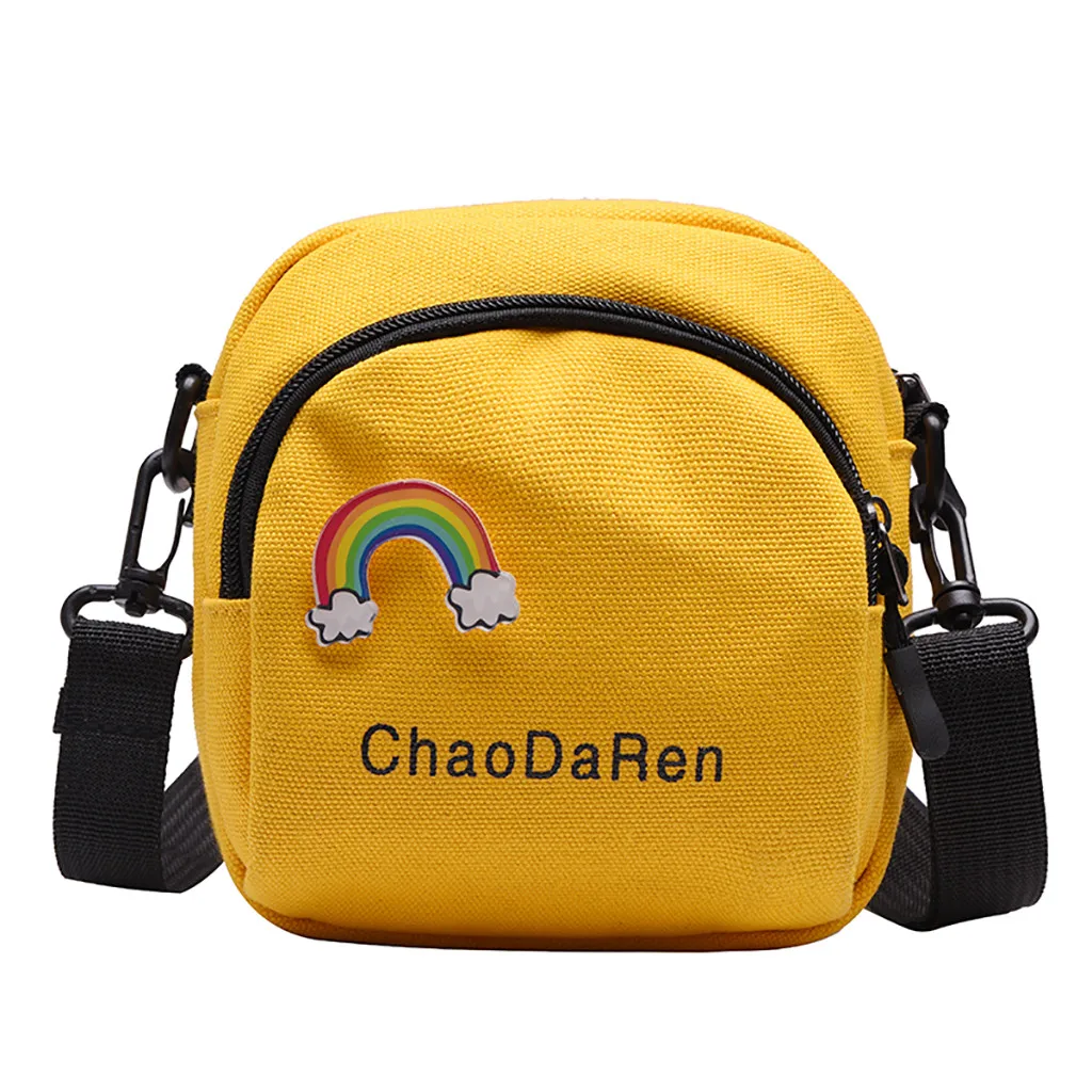 

2019 the new Messenger Bag Women Fashion Canvas Bag Versatile Contrast Color Slanting Small Square Bag