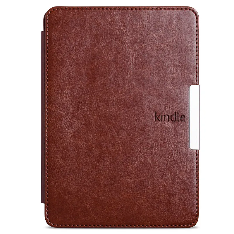 Funda inteligente de cuero para kindle paperwhite, cubierta de libro
