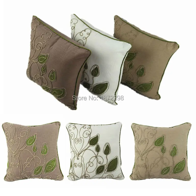

Free Shipping Linen/Rayon Embroidery Cushion Cover For Wholesale HT-LREC-01