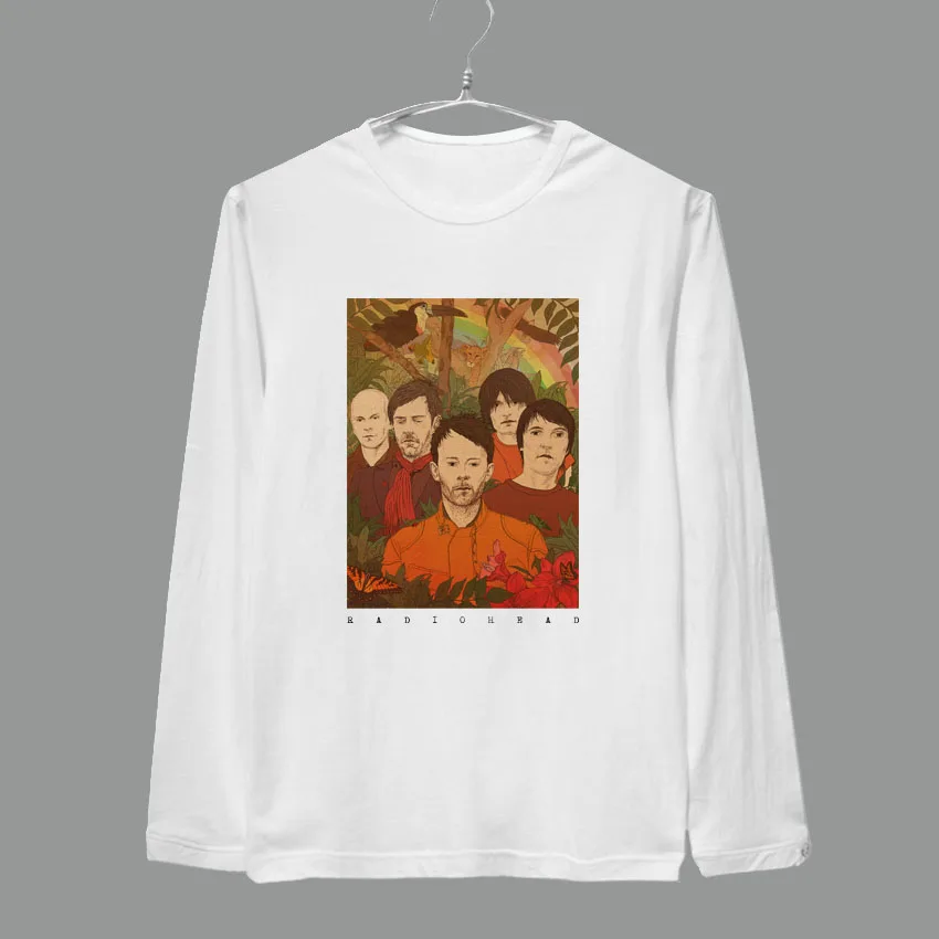 

radiohead poster vintage fashion full long sleeves t shirt men women allsizes