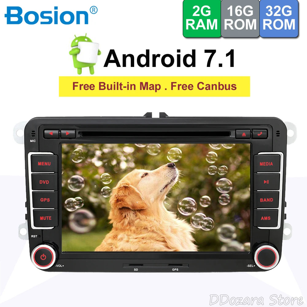 

Quad Core Android 7.1 car dvd player gps 2Din 7 Inch For VW Skoda POLO PASSAT B6 CC TIGUAN GOLF 5 Fabia Wifi Cam