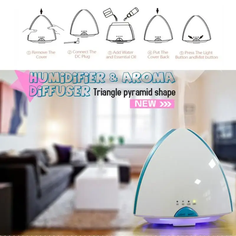 

Household Aroma Essential Oil Diffuser Ultrasonic Air Humidifier with Nebulizer Timer Settings Aromatherapy Diffuser Essential