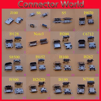 

20models for Samsung I9200 I9300 S5 note3 I739 N7100 S7562 8262D phone charging port,Micro USB jack socket connector 7pins