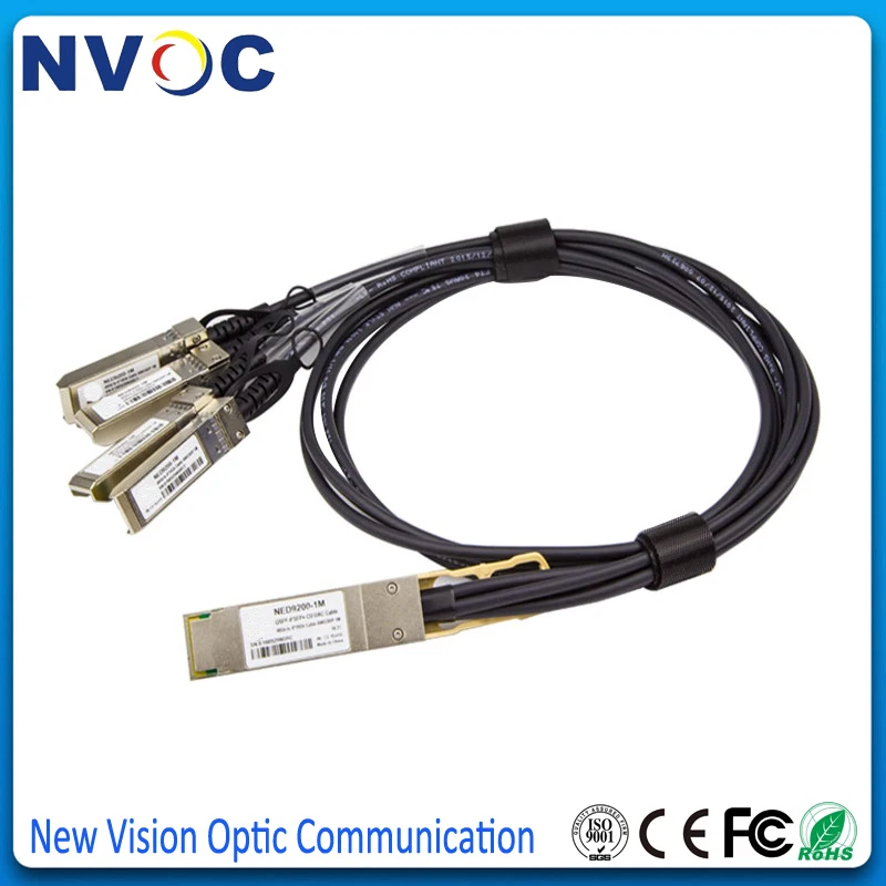 5 шт./лот 40G QSFP + TO 4xSFP DAC 5M 26AWG прямого прикрепления меди to 4 SFP пассивный