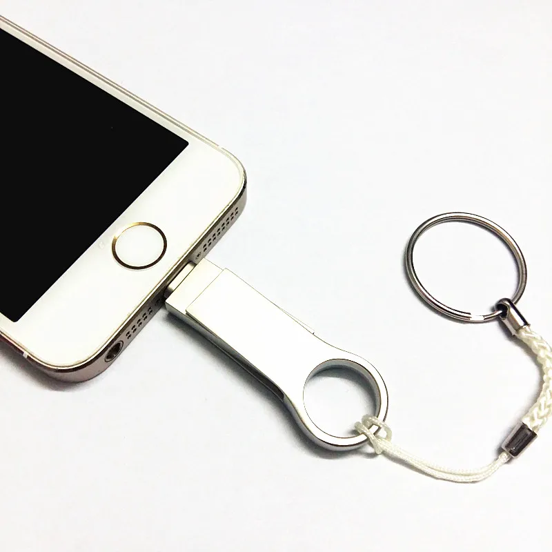 USB флеш накопитель 2 0 с металлическим разъемом OTG 16 ГБ 32 64 128 карта памяти для iPhone X 8