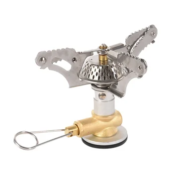 

Portable folding stove cookware gas burner Outdoor camping stove for hiking picnic gas stove tank cooker furnace end