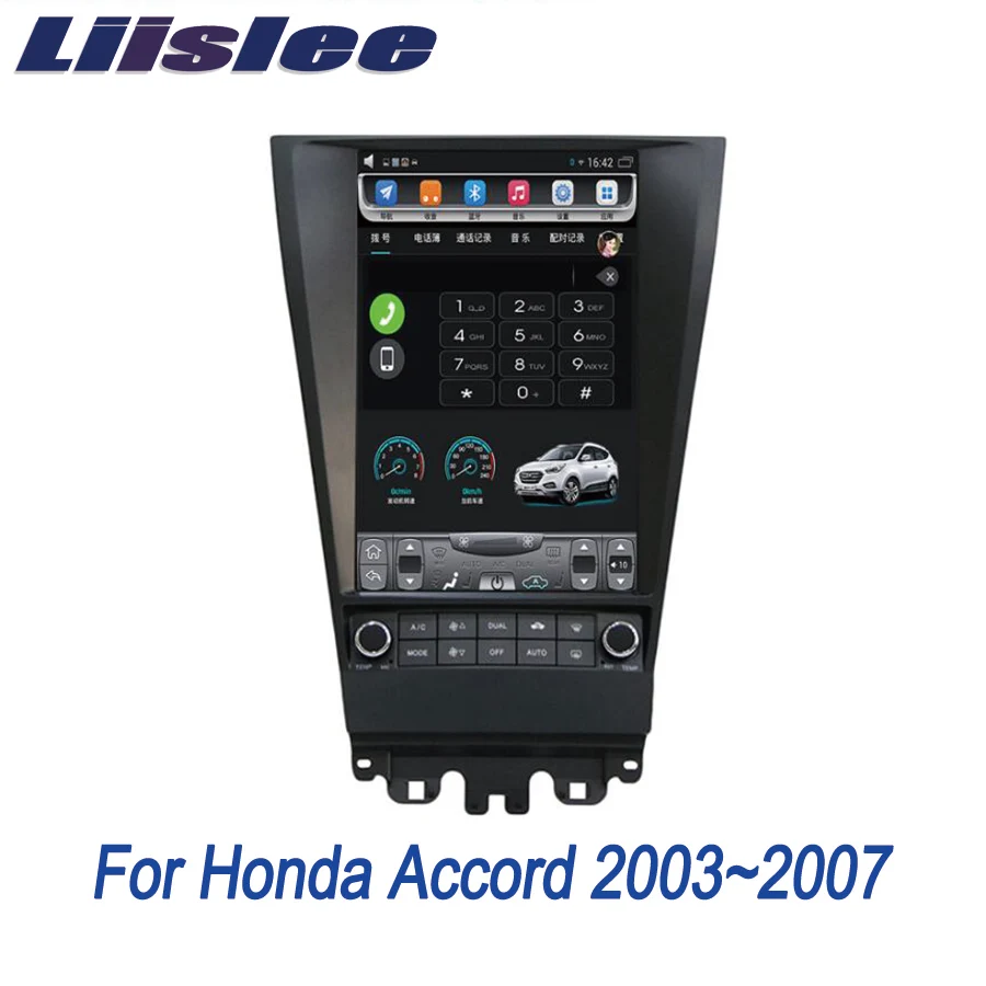 Sale Liislee 2 din Android For Honda Accord 2003~2007 Big Screen Car Multimedia Player GPS Navigation Video Radio mirror link 3