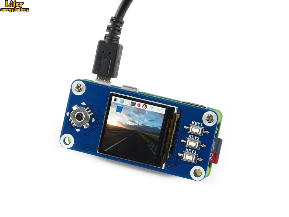 

1.3inch IPS LCD display HAT for Raspberry Pi Zero/Zero W/Zero WH/2B/3B/3B+,240x240 pixels,SPI interface
