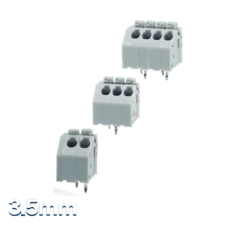 

3.50mm Pitch Quick Connect Spring Clamping PCB Terminal Blocks