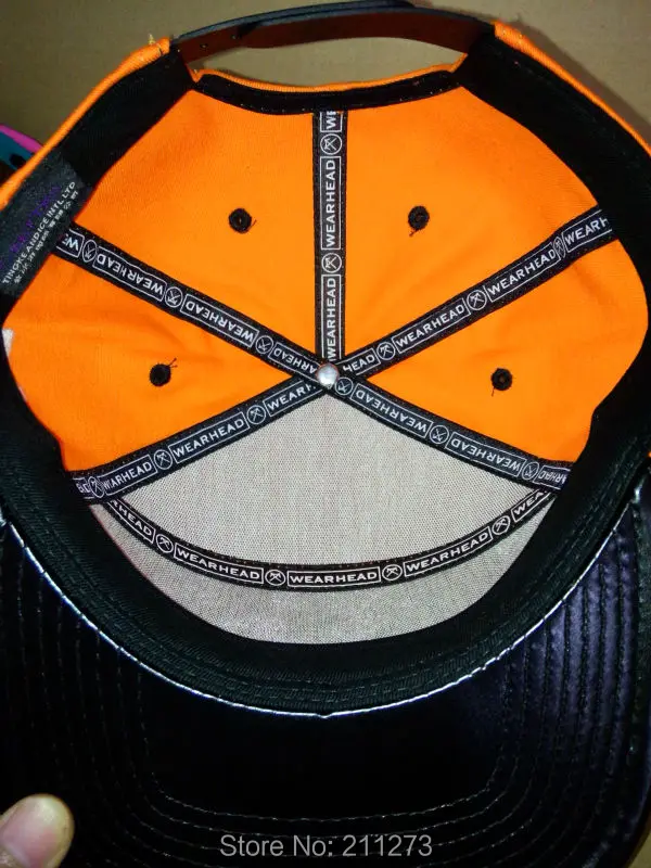 Розничная, гибридный Snapback шляпа, Orange, близнецы,, 3d вышивка, хлопок, квадратный краев, наивысшего качества класс