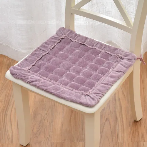 Высококачественная подушка для сиденья Подушка для стула однотонный цвет хлопок подушка для стула стеганая Нескользящая подушка для стула - Цвет: K