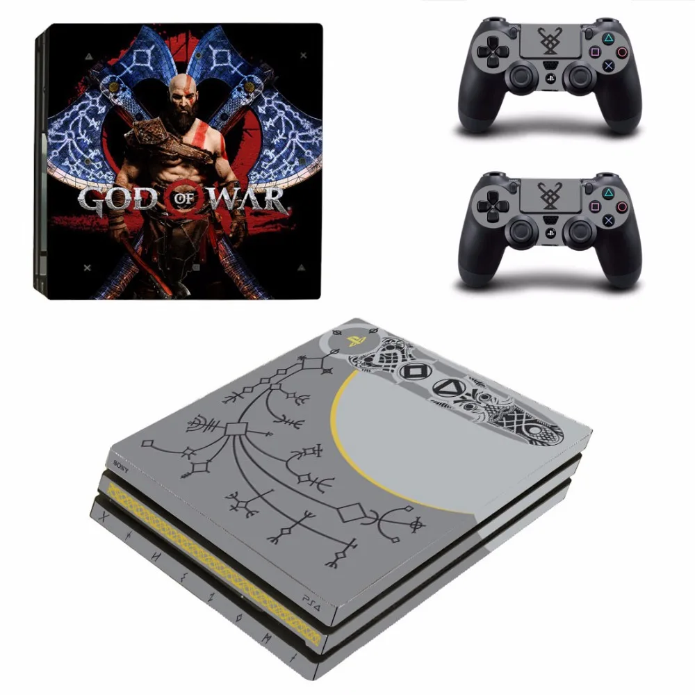 Наклейки на кожу для PS4 Pro для sony playstation 4 Pro консоли и контроллера PS4 Pro sticker s Vinyl-God of War 4