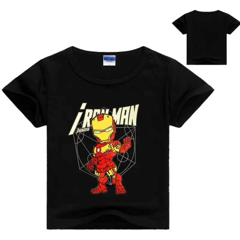 

2-12 Years Summer Avengers T Shirt Captain America Clothes Boys Shirts Kids Printed Tee Shirts Short Sleeves Tops Nova
