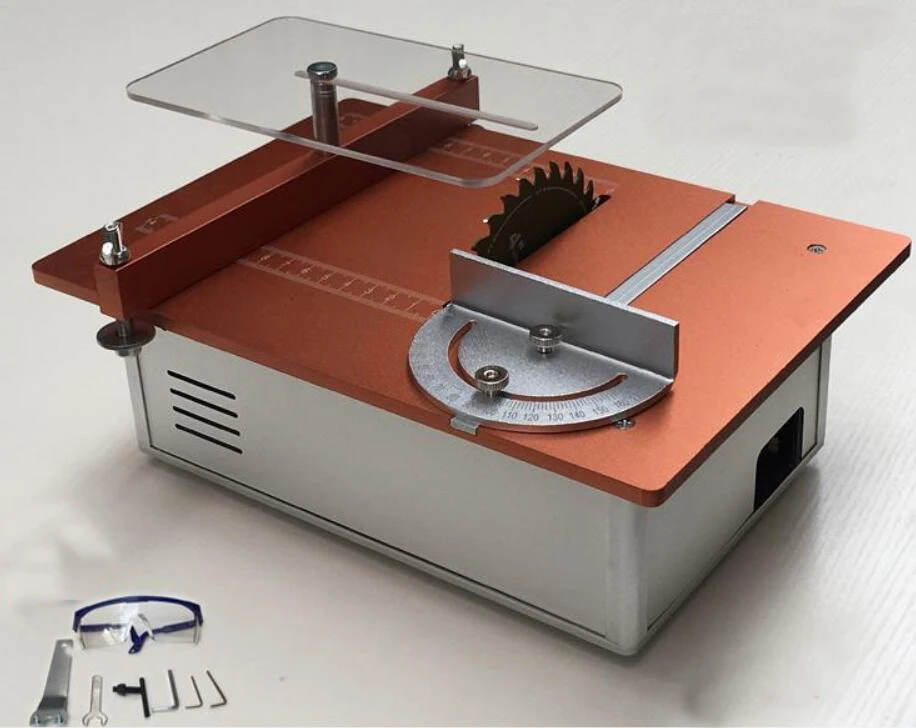 Алюминиевый микро стол пилы DIY Мини резак акриловый древесины pcb режущий станок