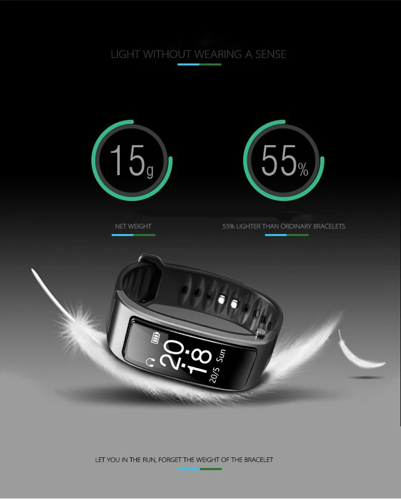 Smart Браслет Многофункциональный гарнитура Bluetooth вызова смарт-напоминание спортивные замер мониторинга сердечного ритма калорий Smartwatch