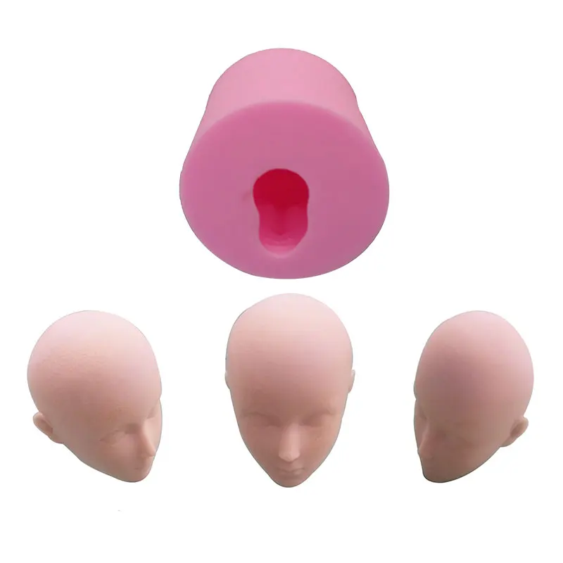 1 pc Front+Back the Face Silicone Mold Fondant Cake Decorating Tools Polymer Clay Resin Chocolate Mould | Дом и сад