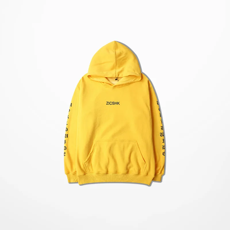 Fashion Hoodies Zischk Graffiti Print Orange Zischka Hoodies Hip Hop Skateboard High Street Justin Bieber Sweatshirt Men As Size