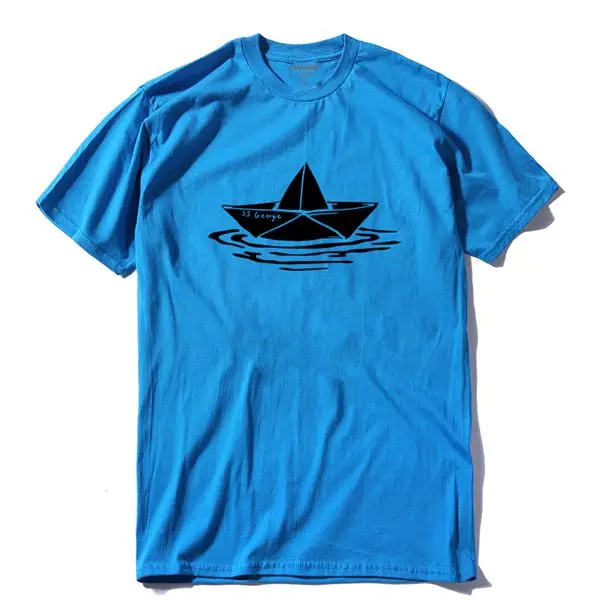COOLMIND QI0247A Повседневная хлопковая крутая Мужская футболка с принтом лодки, летняя мужская футболка с коротким рукавом, уличная Мужская футболка, топ, футболки