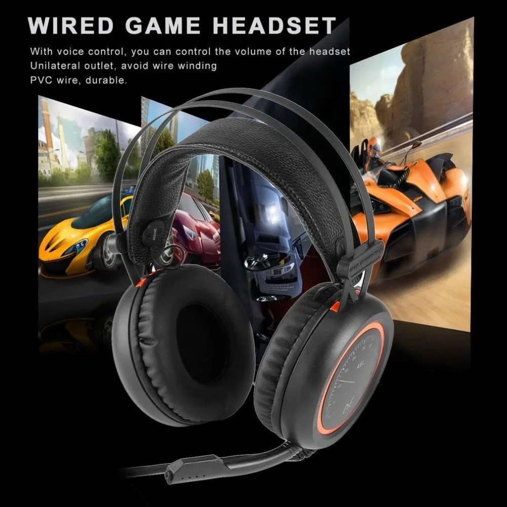 Wired Gaming Headphones USB 7.1 Surround Sound Headset with Mic for Computer |