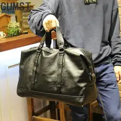 GUMST Модные мужские дорожные сумки бренд багаж непромокаемый Чемодан вещевой мешок большой емкости сумки Высокая емкость кожаная сумка