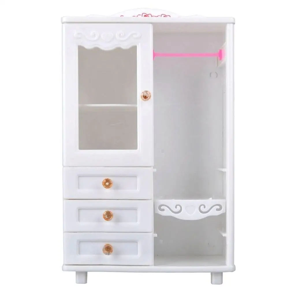 

LeadingStar White Plastic Wardrobe Furniture Toy Accessories for Doll House zk30