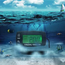 Водонепроницаемый lcd сбрасываемый индуктивный тахометр для мотокросса морской лодки снегоход ATV любой газовый двигатель