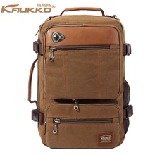 KAUKKO винтажный Холщовый Рюкзак Дорожные школьные сумки-рюкзачки компьютерный ноутбук Рюкзаки Сумка для книг альпинистская сумка для мужчин