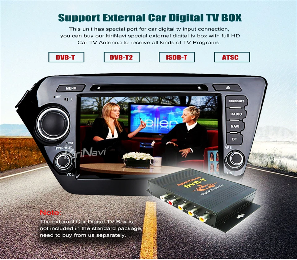 Perfect KiriNavi Octa core 4G LET android 7 car dvd player for Kia Rio K2 gps navigation 2010 - 2011 support 4K Video 4G 11