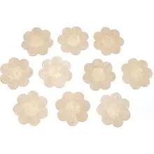 20 шт Мягкие Стикини одноразовые накладки на грудь цветок Сексуальная застежка на липучке на бюстгальтере прокладки для свадебного платья интимные