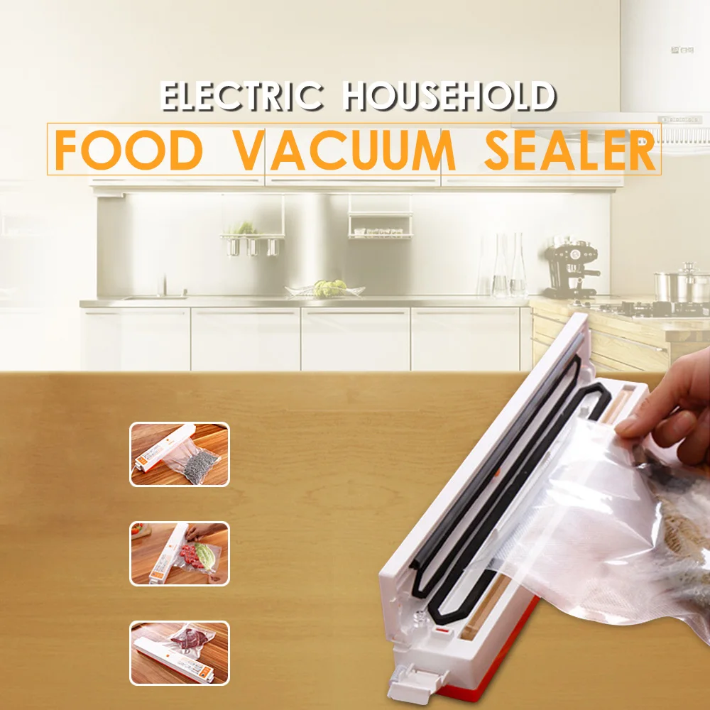 

XinBaoLong Vacuum Food Sealer Electric Food Packaging Machine 430 Mmhg Vacuum Degree 100 W 220 V/50 Hz Automatic Food Processor