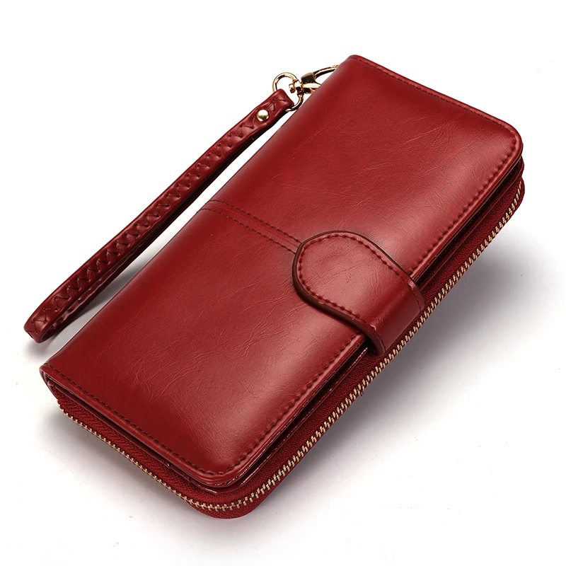 Women Wallet Leather Card Coin Holder font b Money b font font b Clip b font