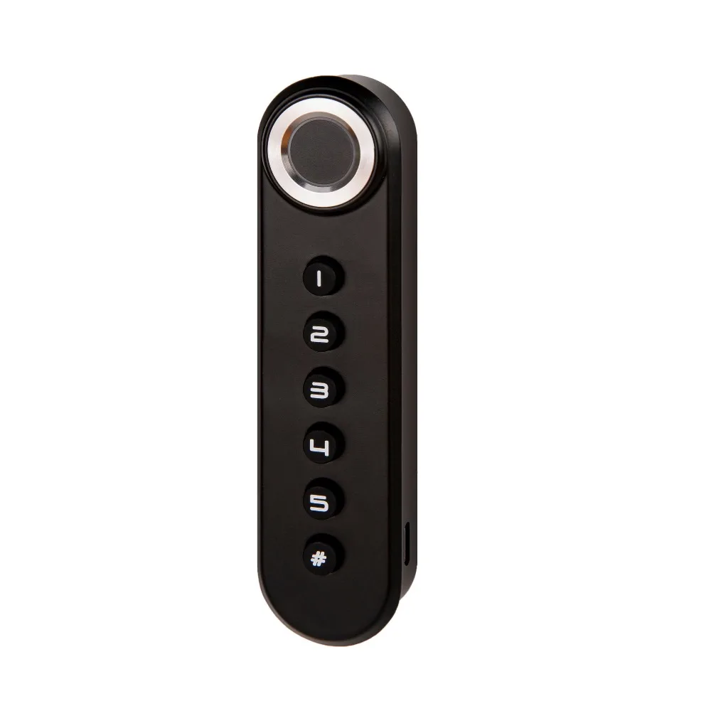  Keyless Digital Small 5 Digit Combination Biometric Fingerprint Drawer Lock for Cabinet and Wooden  - 32991423273