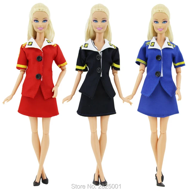 police woman barbie doll