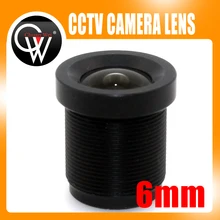 100pcs/lot Board 6mm lens 53 Degree CCTV Lens Wide Angle Security Lens For CCTV Security Camera