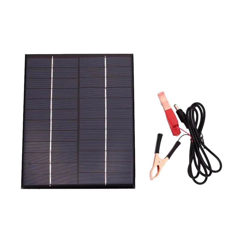 

5.5W 12V Solar Panel Battery Charger Board Waterproof Polycrystalline Plate Outdoor Emergency Charging Board For Boat Car Moto