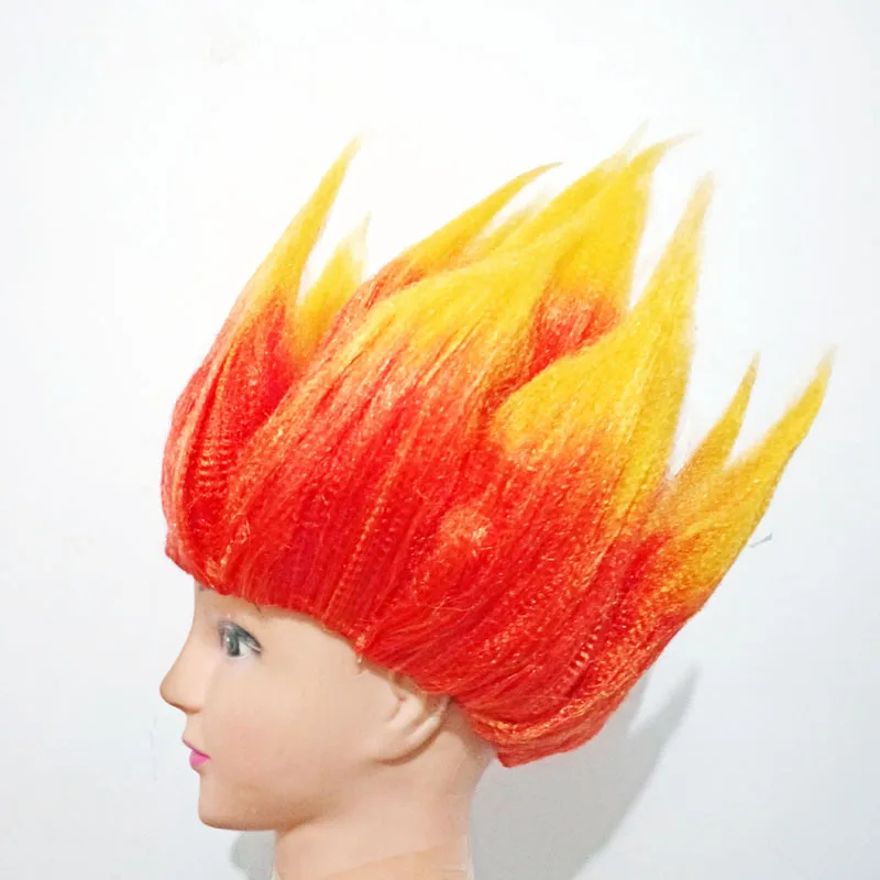 Голова троллей огненный парик Wukong Аниме косплей парик игрушка Детская Вечеринка Реквизит Парик комический Жемчуг дракона пушистый разъем «Лотос» волосы для маскарада