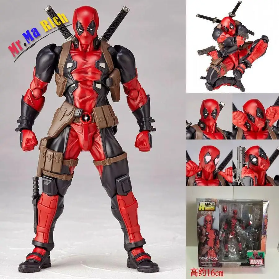 Arvel Legends X-men Deadpool Wade Wilson Revoltech No.001 PVC Figure New In