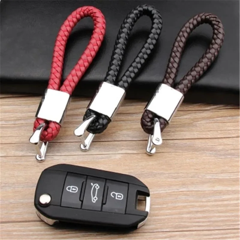 

Business Keychain Braided Genuine Leather Zinc Alloy Car Key Ring For Lexus CT200h ES 300h IS250 GX400 RX270 RX450h RX350 LX570