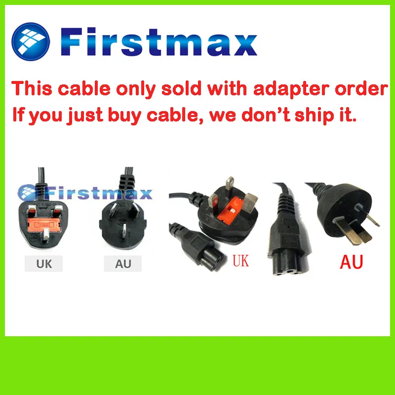 

Power Cord with UK / AU PLUG For Adapter Power Charger