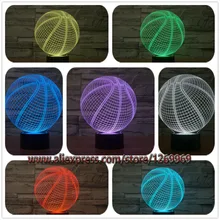New 2017 Sporting Style Basketball 3D USB LED Lamp Touch Remote RGB Controller Love Sport Boy Bedroom Decoration Gift Kids Toys
