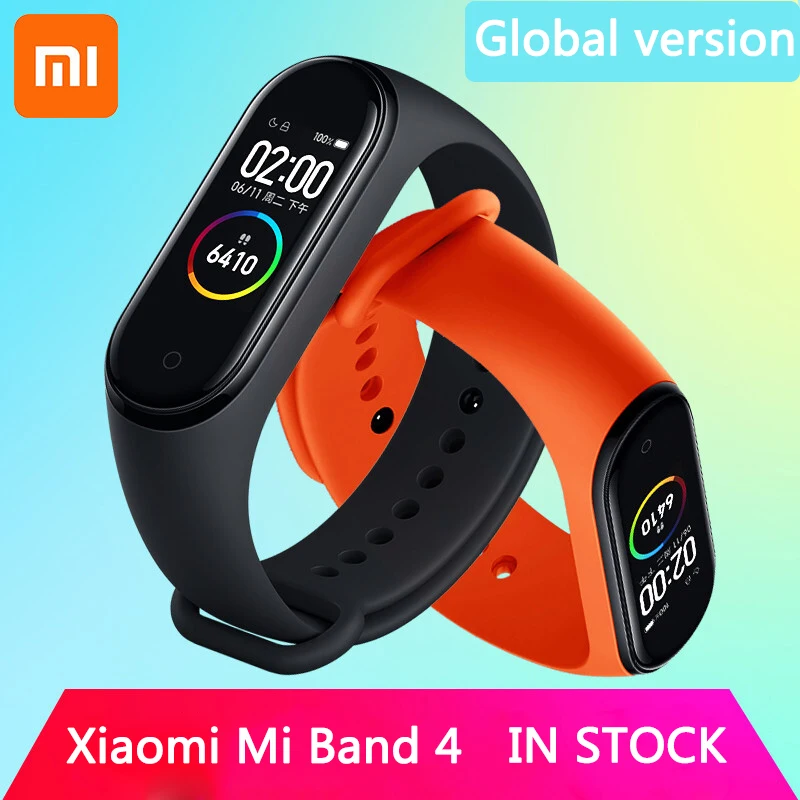 

Global Version Original 2019 Xiaomi Mi Band 4 Bluetooth 5.0 Miband Smart Color AMOLED Screen Bracelet Heart Rate Fitness 135mAh
