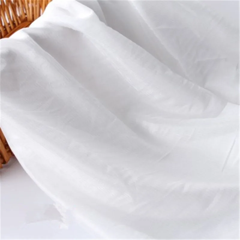 100*170 см Летняя мода высокая эластичная трикотажная шифоновая юбка переплетения и подкладки DIY женское платье сумки домашний текстиль - Цвет: white