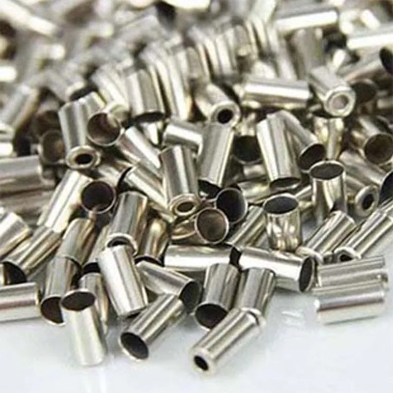 100X Silver Copper Brake Cable End Tips Caps Crimps Metal Shifter Brake