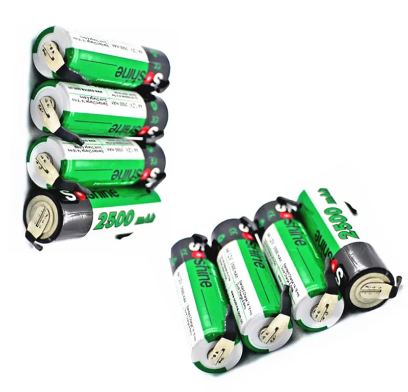 8 pcs Soshine AA NiMH 2500mAh 1.2V rechargeable battery with tab Spot