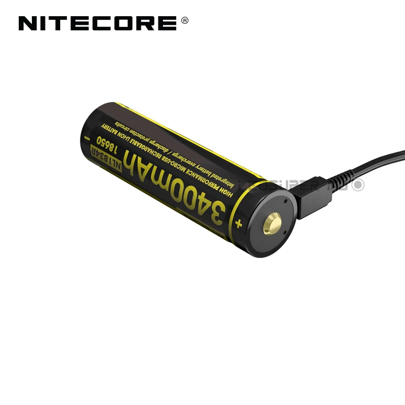 Горячая распродажа Nitecore NL1834R 3400mAh Micro USB 18650 литий ионная аккумуляторная батарея с