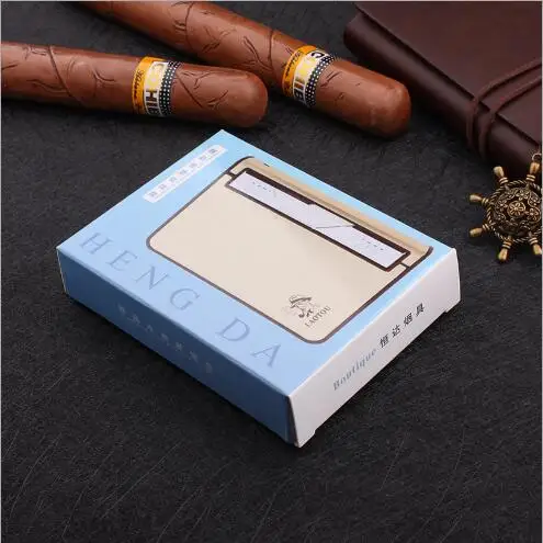 Индивидуальная металлическая Автоматическая сигаретная коробка USB зарядная